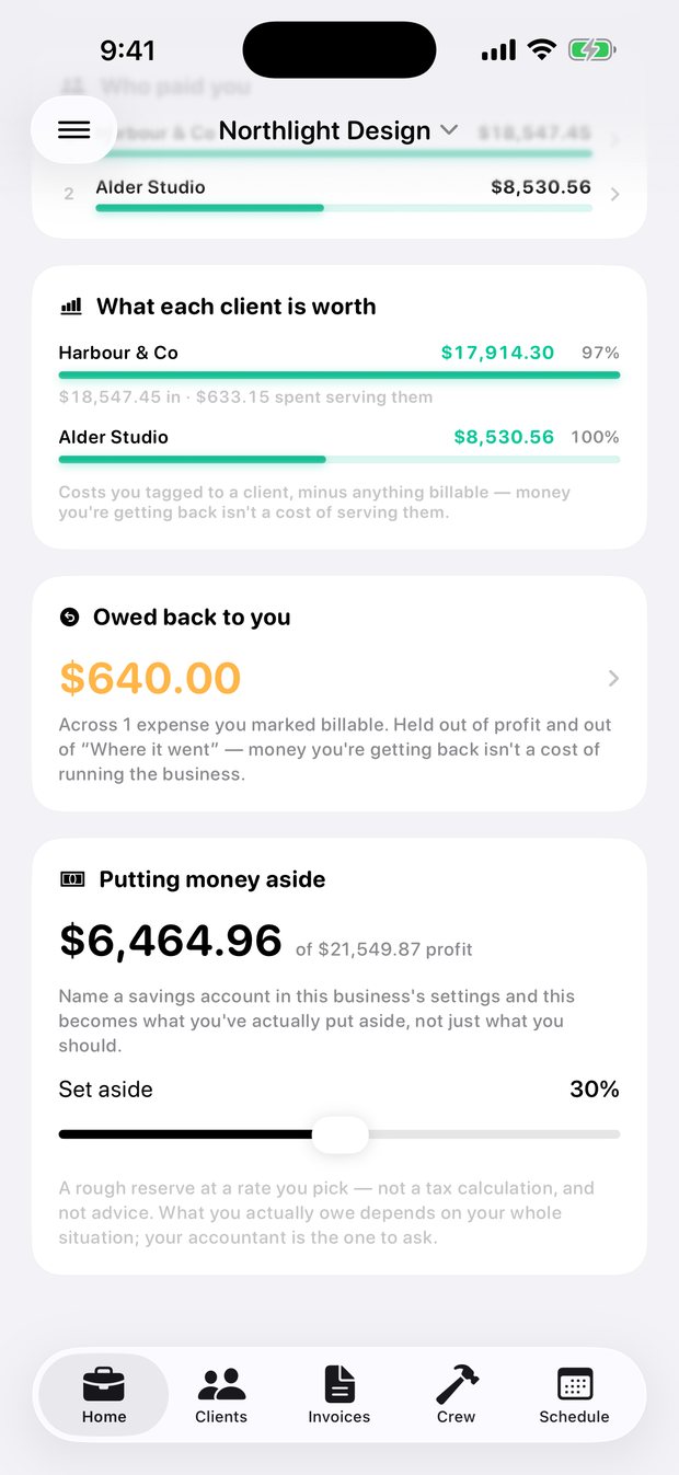 Simple Finance on iPhone
