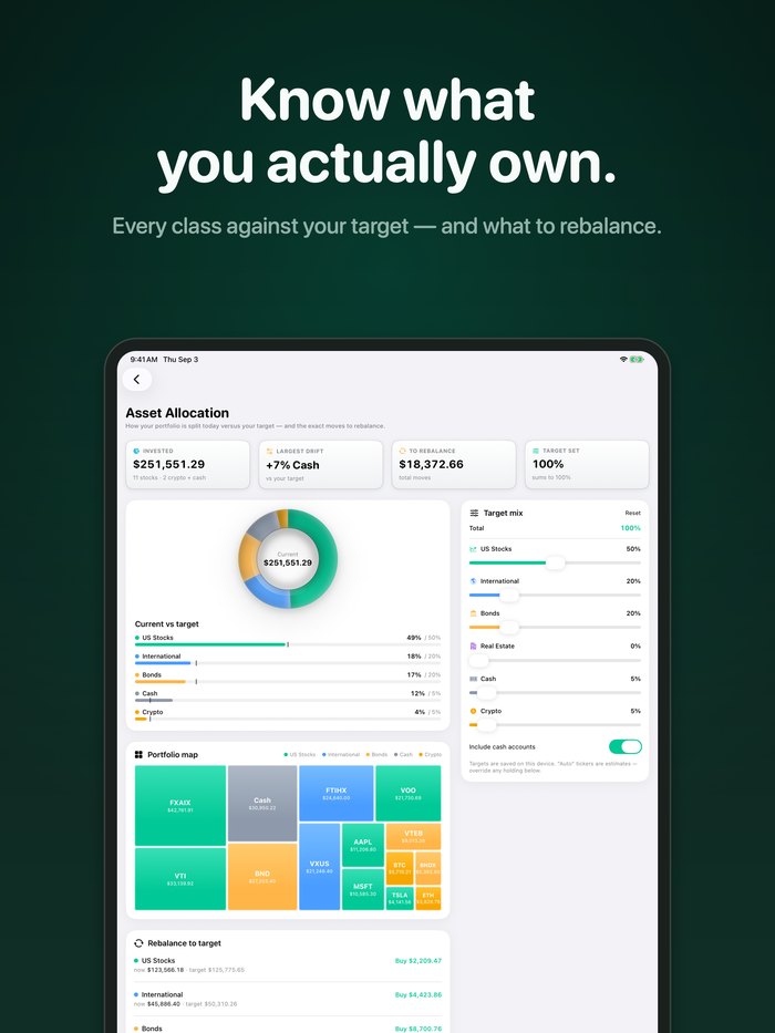 Simple Finance App Store screenshot
