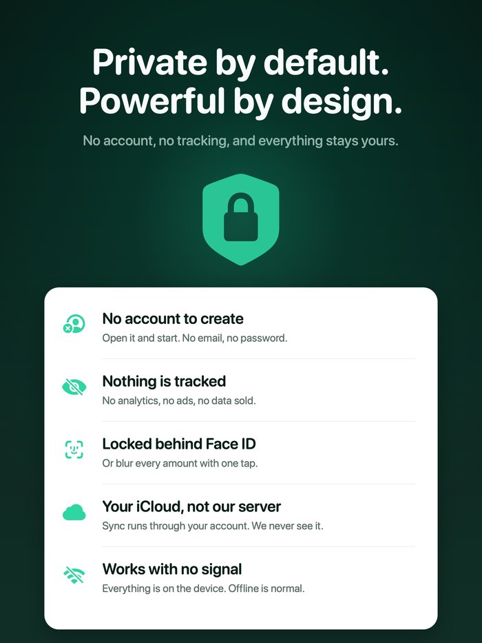 Simple Finance App Store screenshot