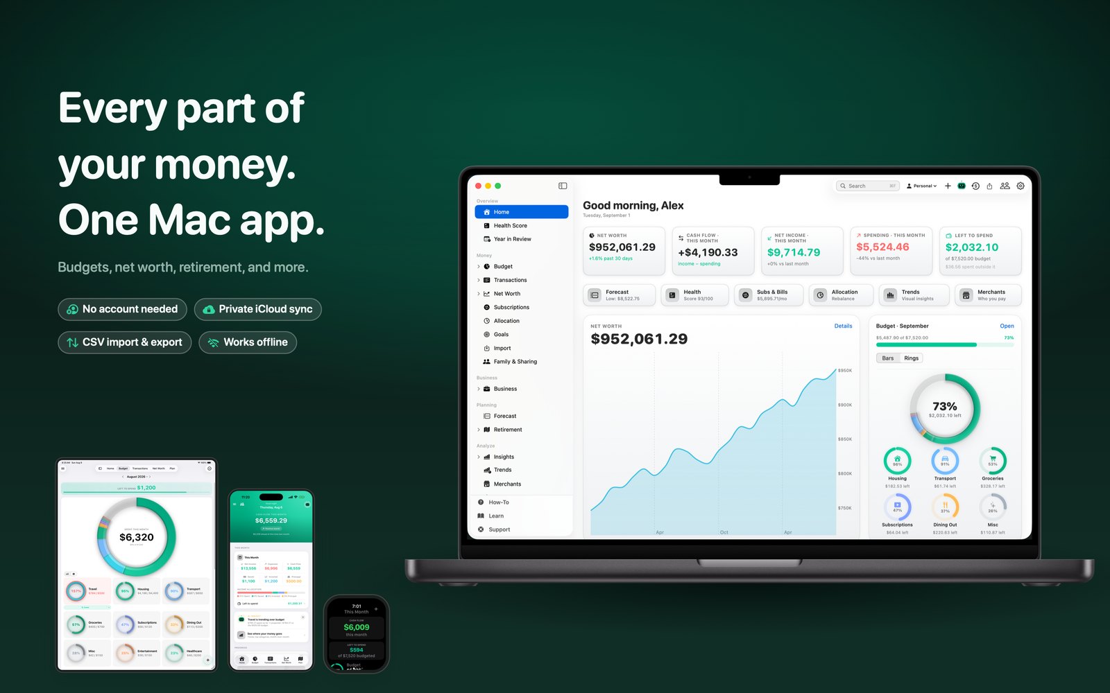 Simple Finance App Store screenshot