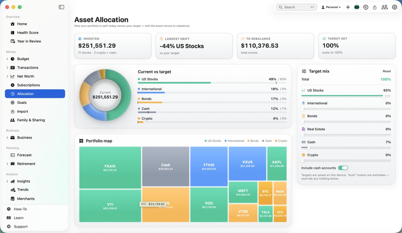 Simple Finance on Mac