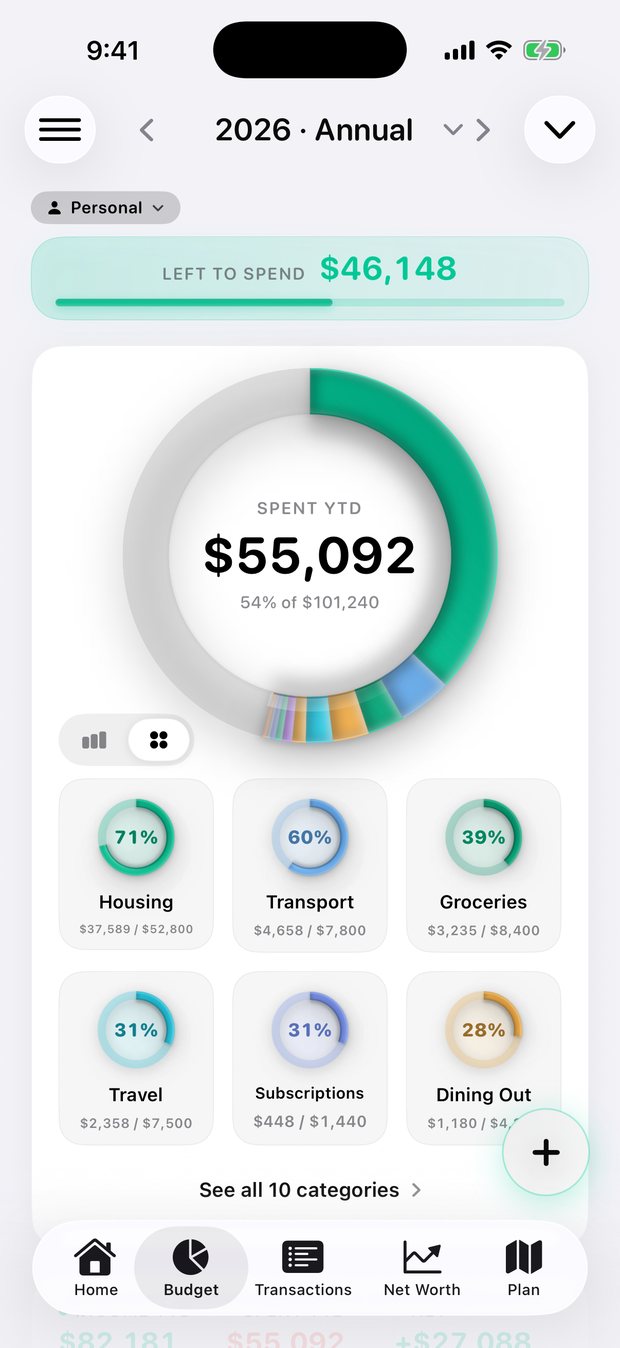 Simple Finance on iPhone