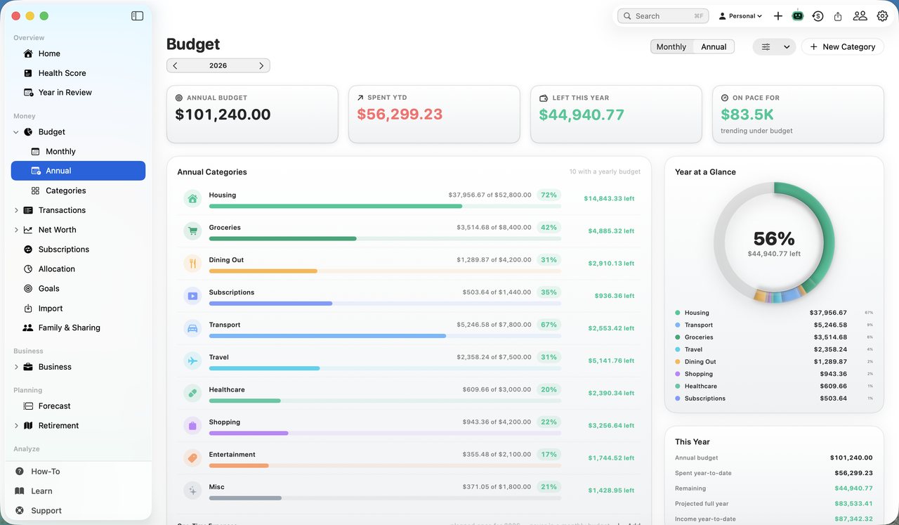 Simple Finance on Mac