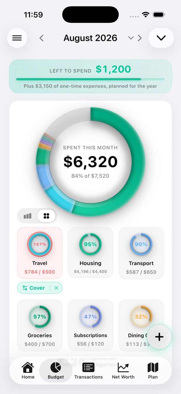 Simple Finance on iPhone