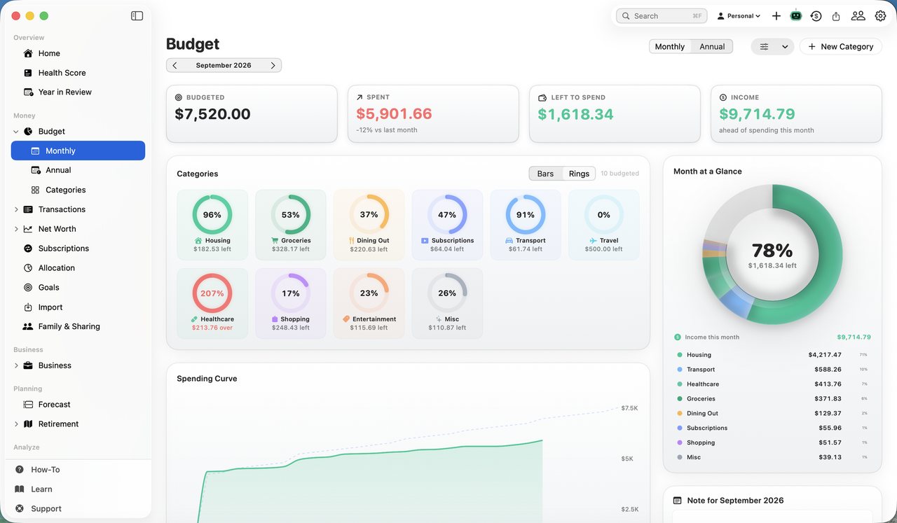 Simple Finance on Mac