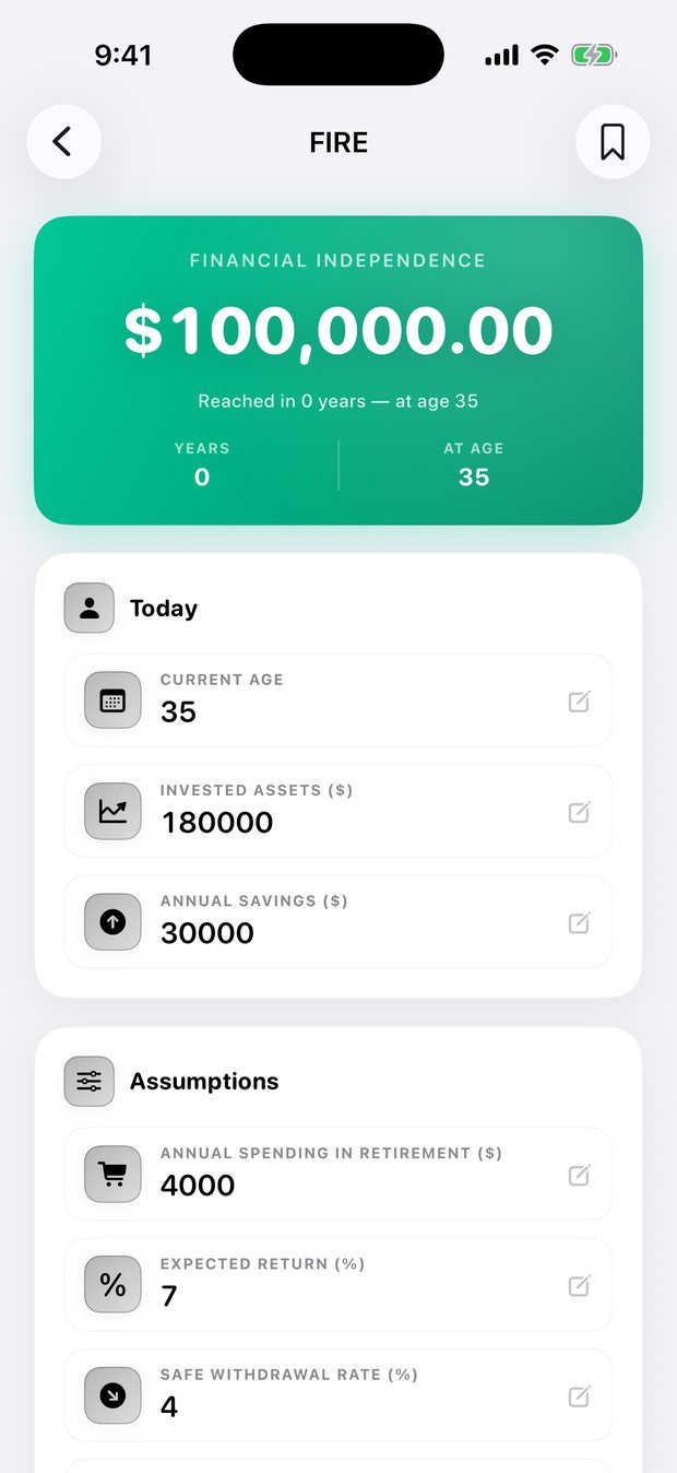 Simple Finance on iPhone
