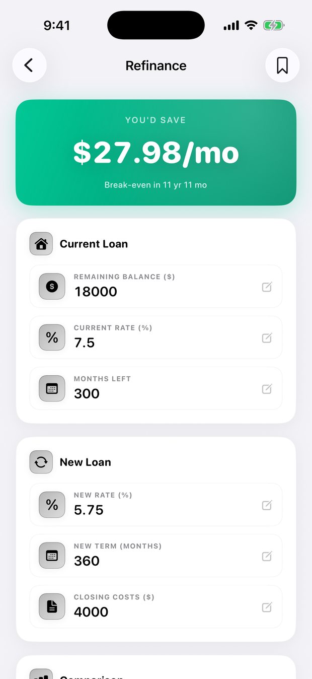 Simple Finance on iPhone