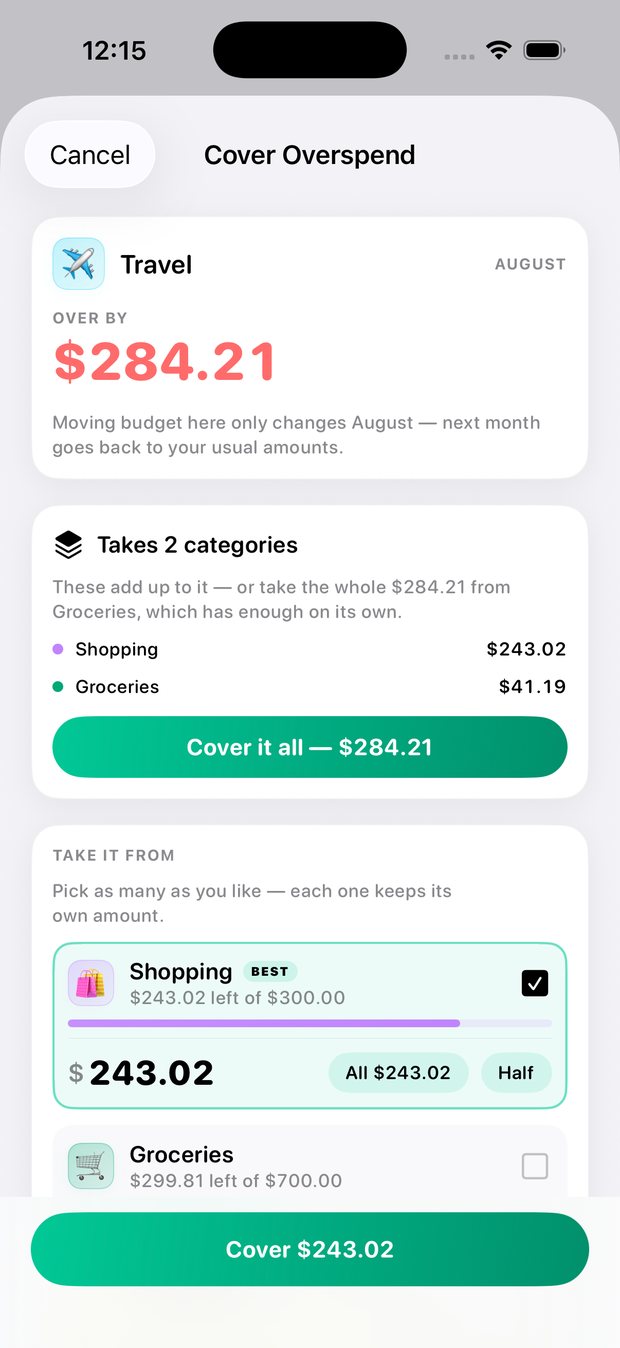 Simple Finance on iPhone