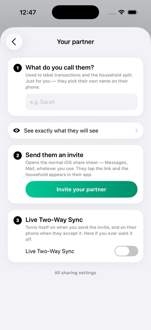 Simple Finance on iPhone