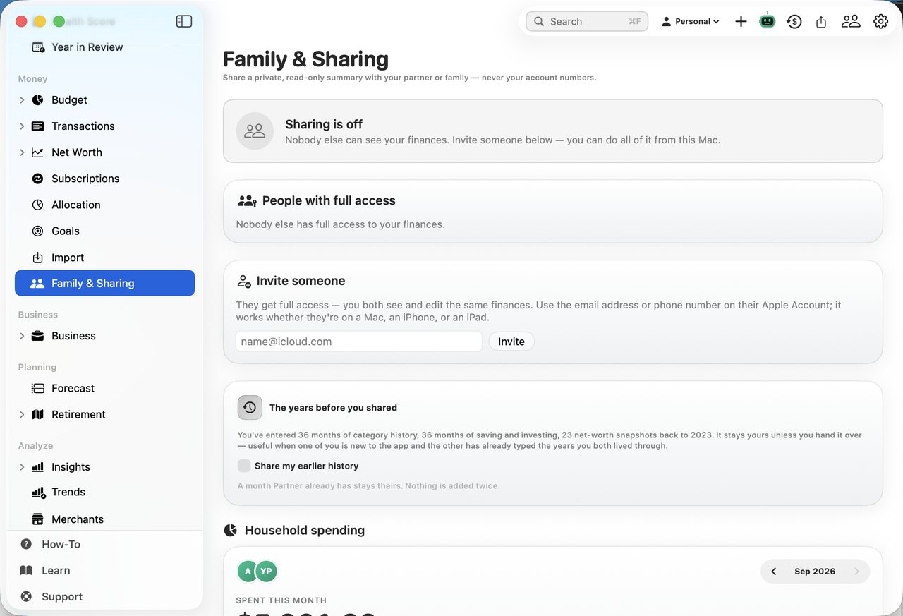 Simple Finance on Mac