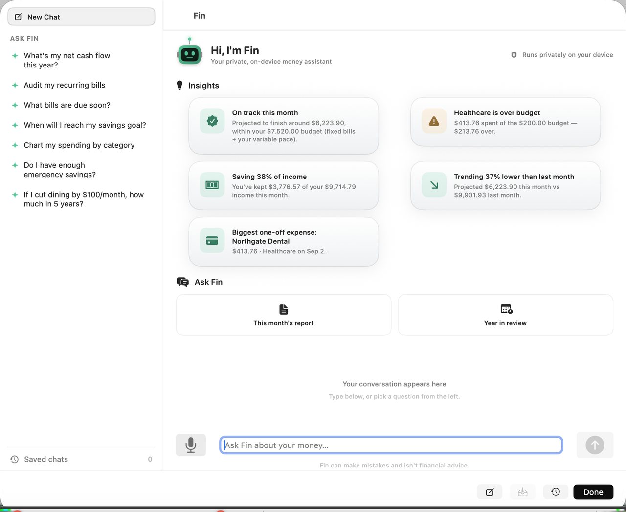 Simple Finance on Mac