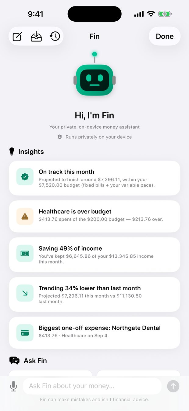 Simple Finance on iPhone