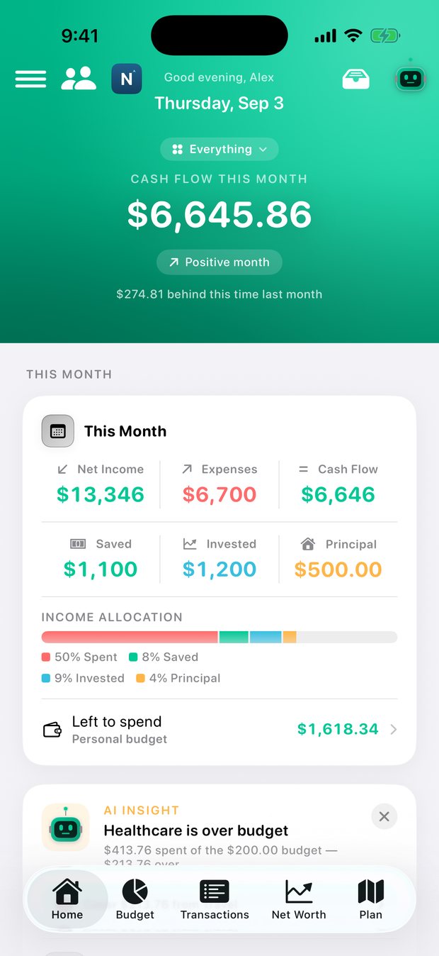 Simple Finance on iPhone