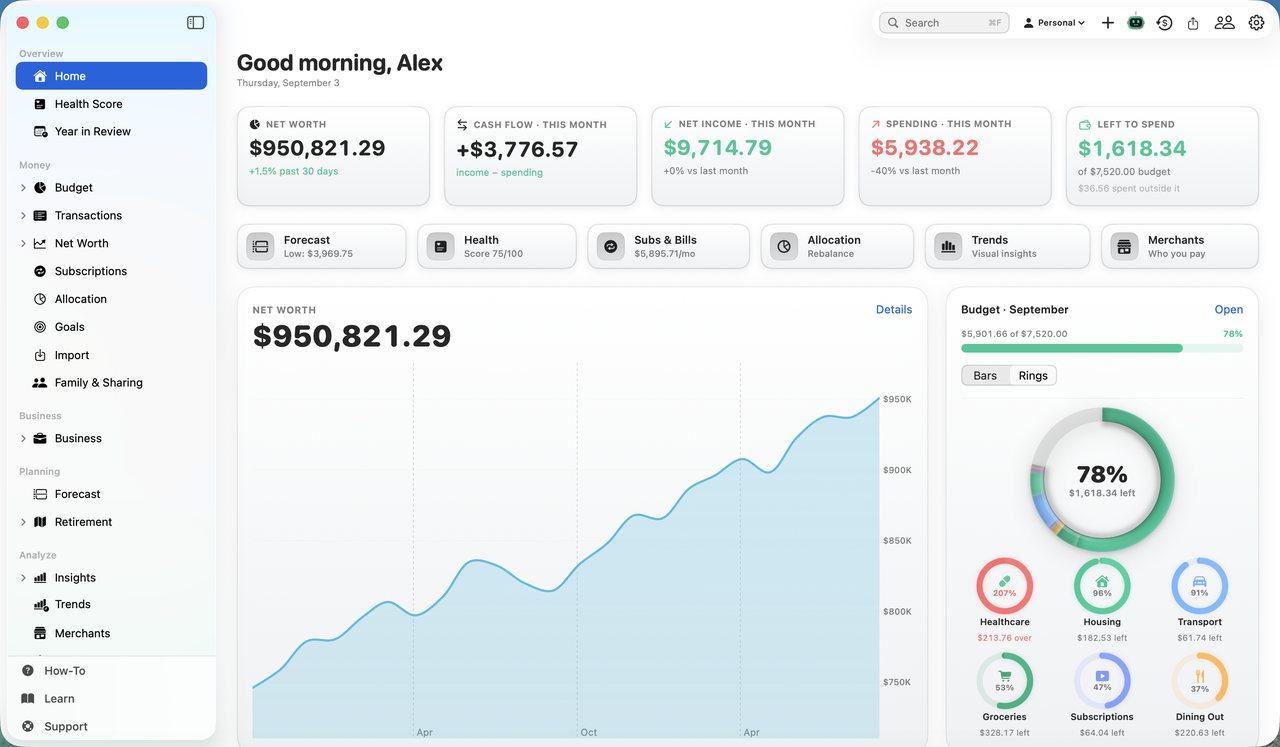 Simple Finance on Mac