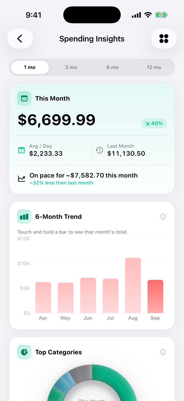 Simple Finance on iPhone