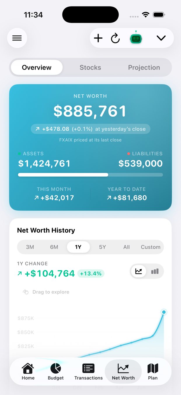Simple Finance on iPhone