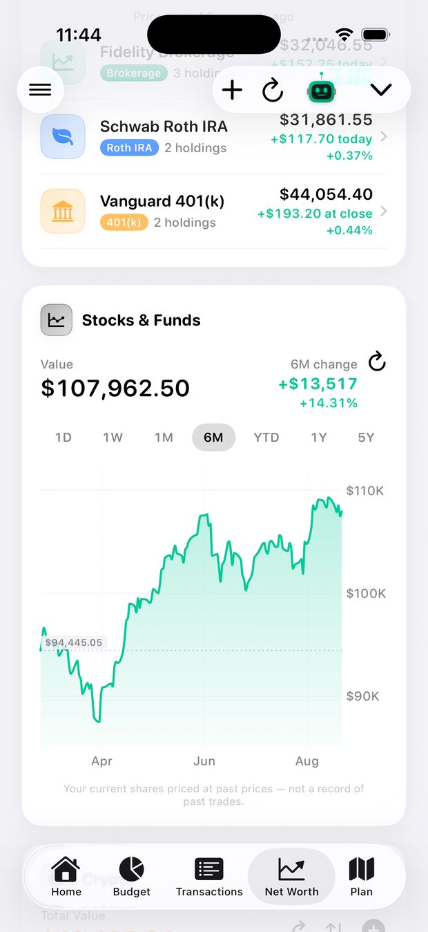 Simple Finance on iPhone
