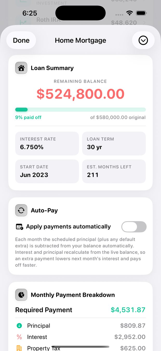 Simple Finance on iPhone