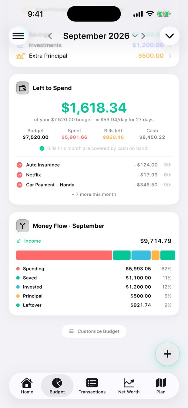 Simple Finance on iPhone