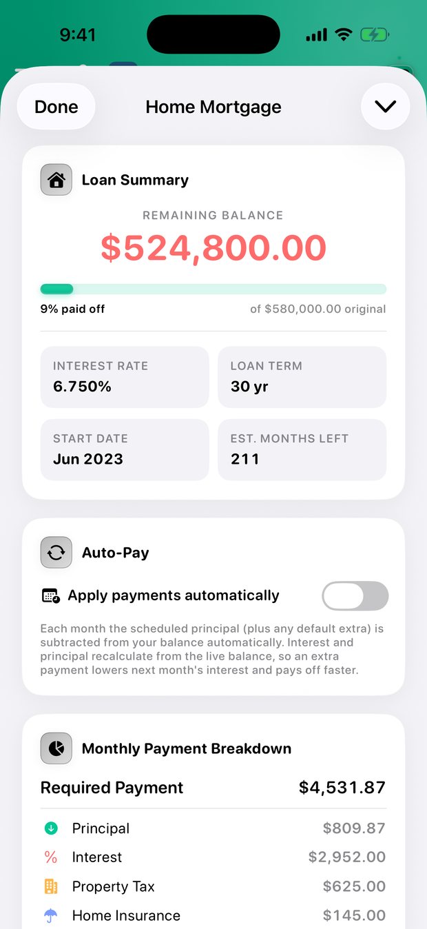 Simple Finance on iPhone