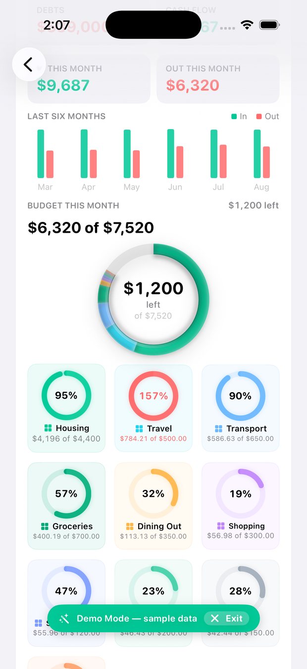 Simple Finance on iPhone