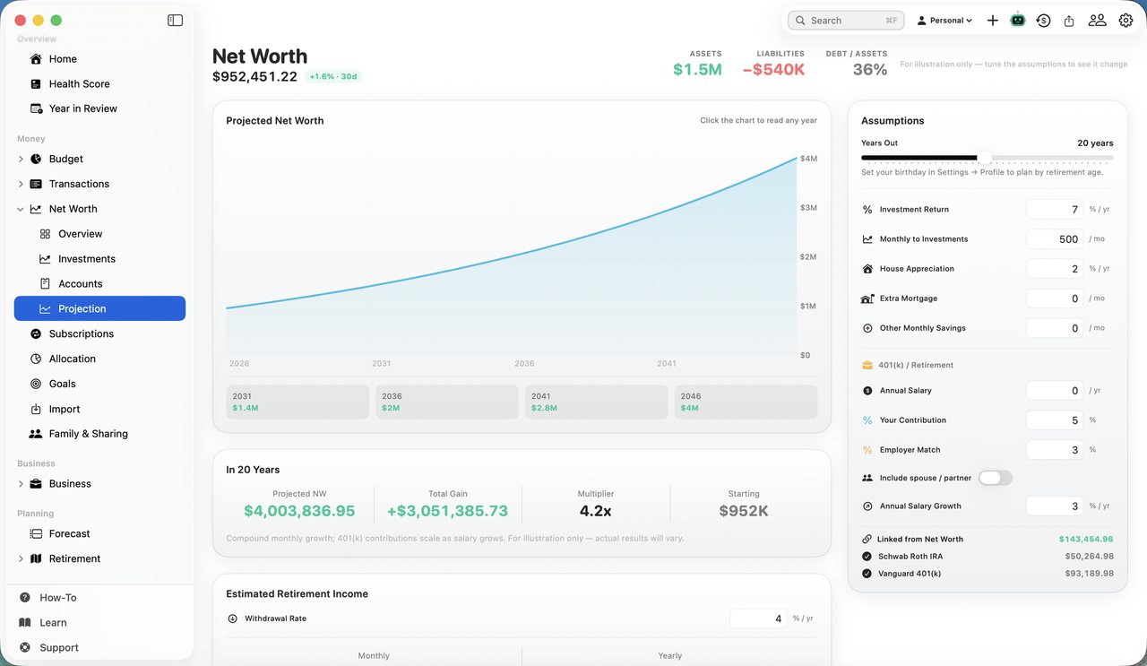 Simple Finance on Mac