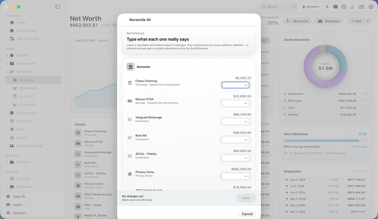 Simple Finance on Mac