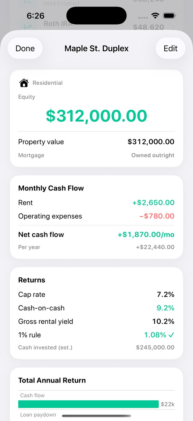 Simple Finance on iPhone