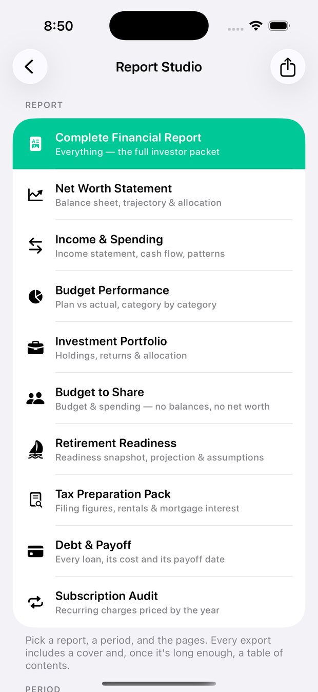 Simple Finance on iPhone