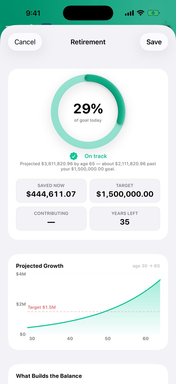 Simple Finance on iPhone