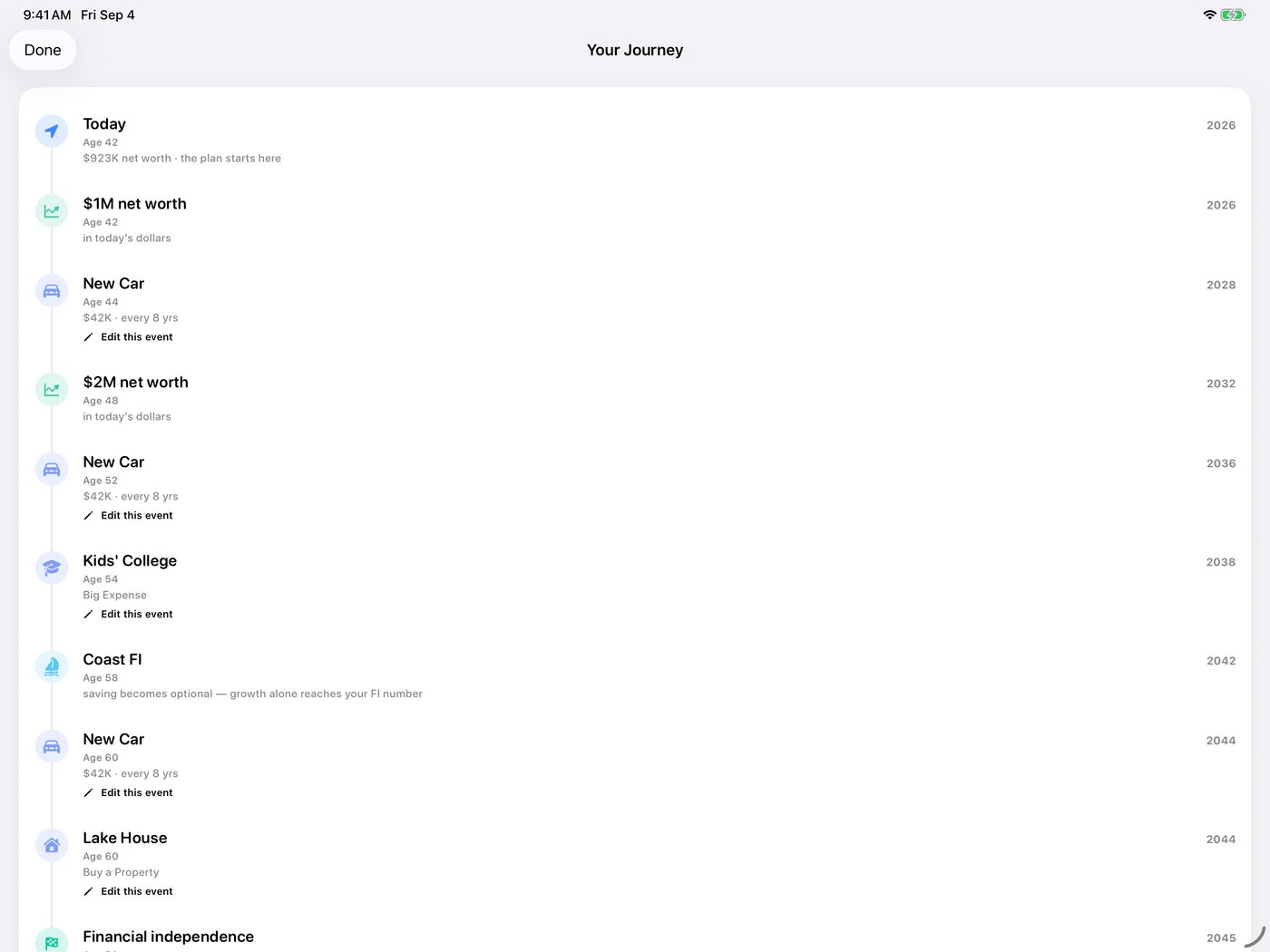 Simple Finance on iPad