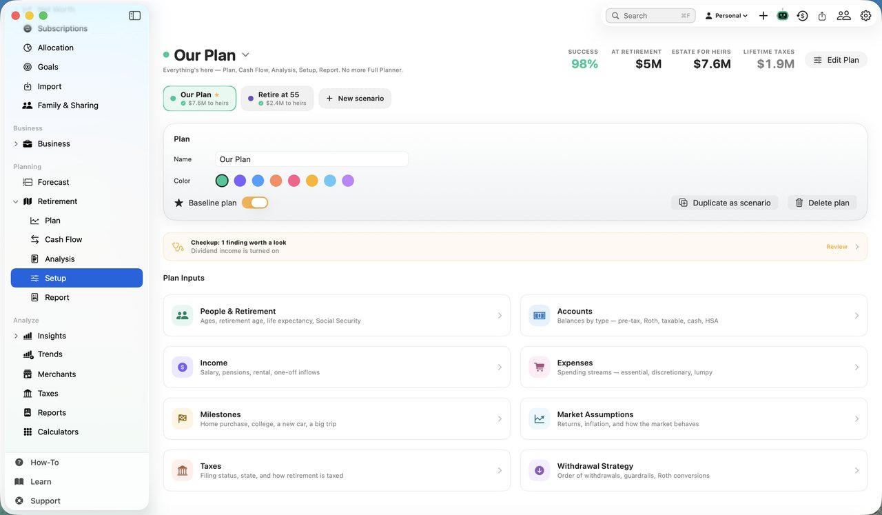 Simple Finance on Mac