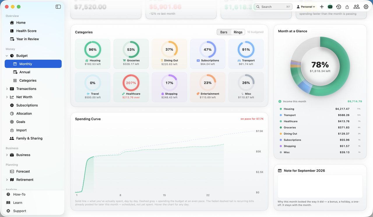 Simple Finance on Mac