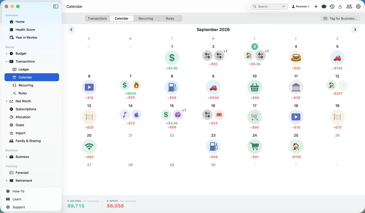 Simple Finance on Mac