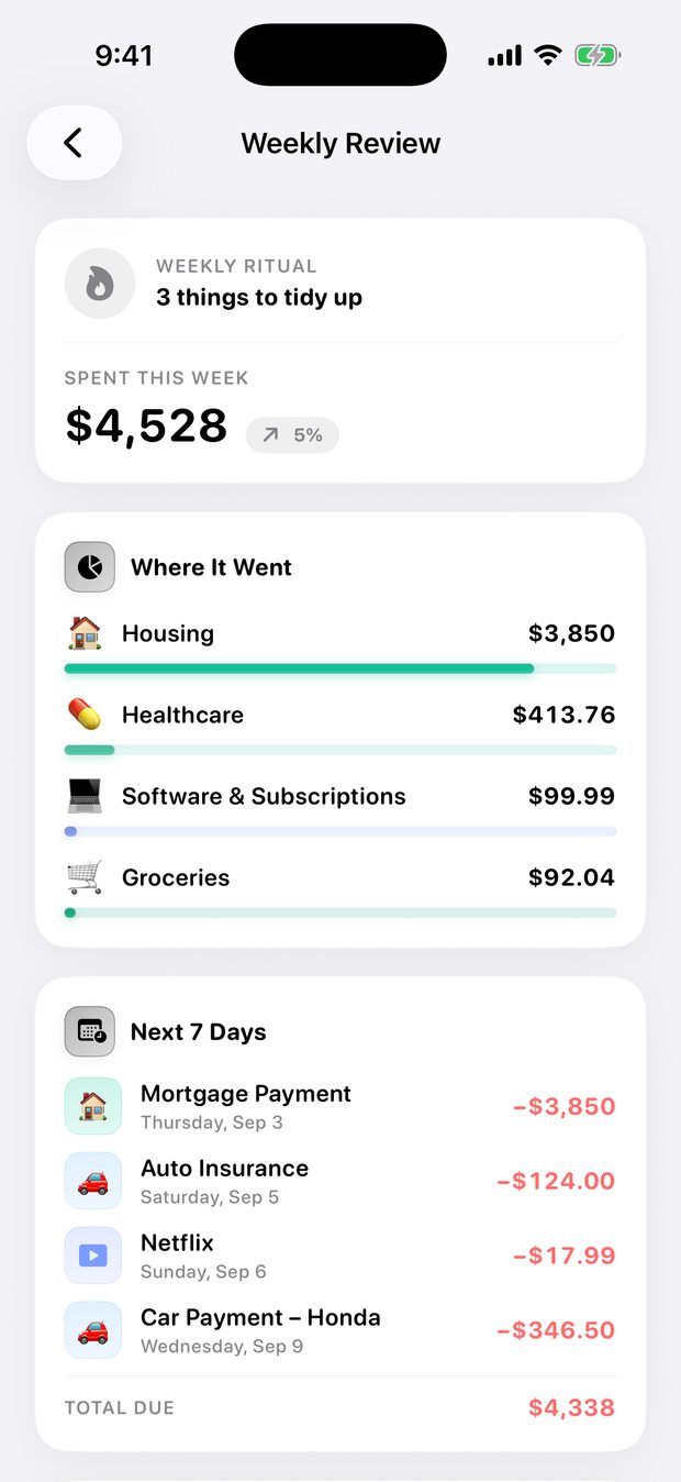 Simple Finance on iPhone